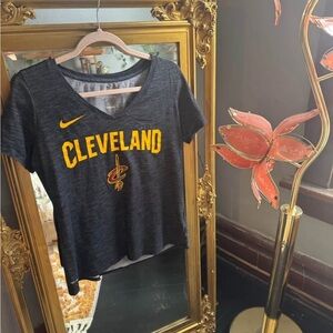 Nike Gray and Yellow Short Sleeve Tee